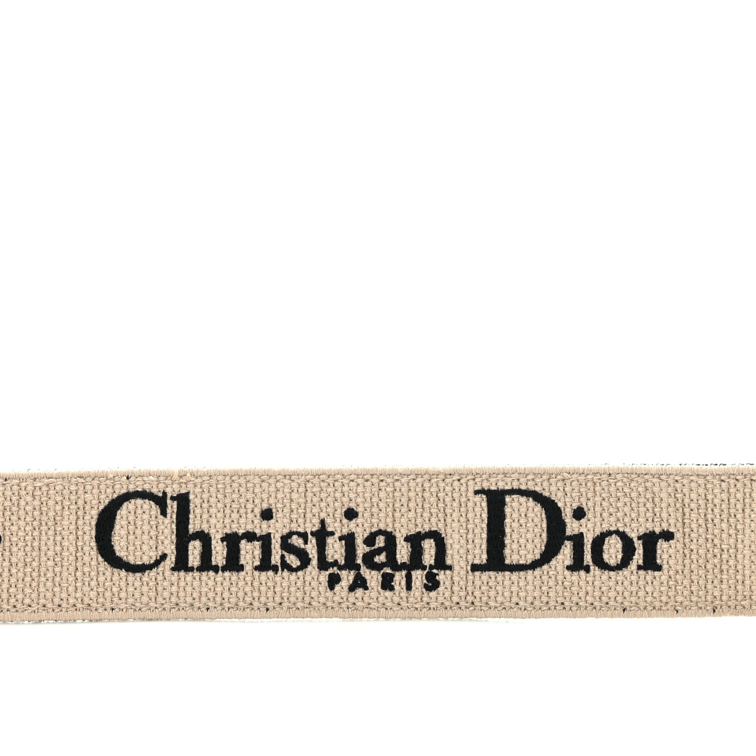 Christian Dior Canvas Embroidered Shoulder Strap Black 3 of 9