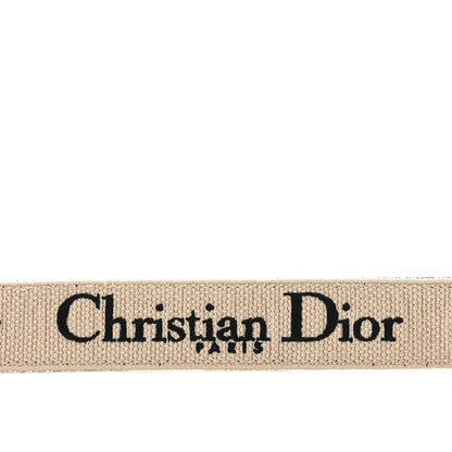 Christian Dior Canvas Embroidered Shoulder Strap Black 3 of 9