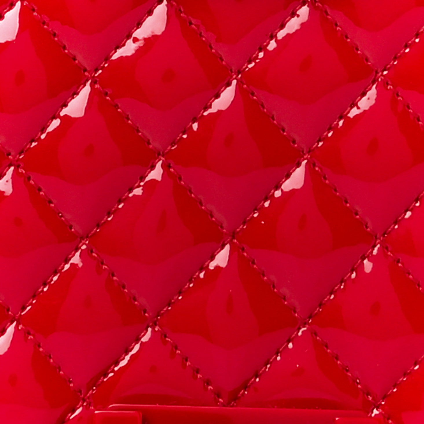 Chanel Patent Calfskin New Medium Plexiglass Boy Flap Red 8 of 12