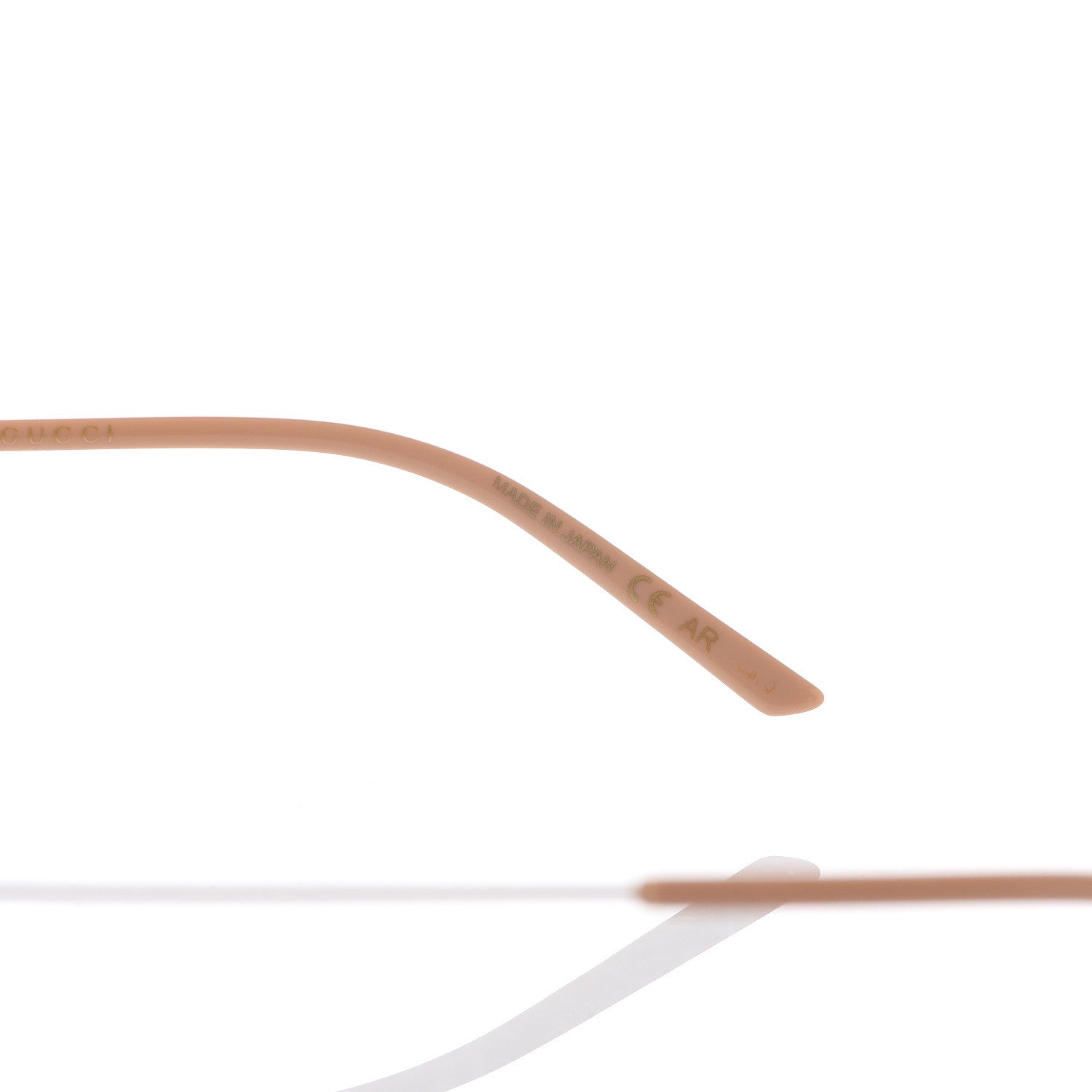 Gucci Oversized Sunglasses GG0396S Gold 6 of 7