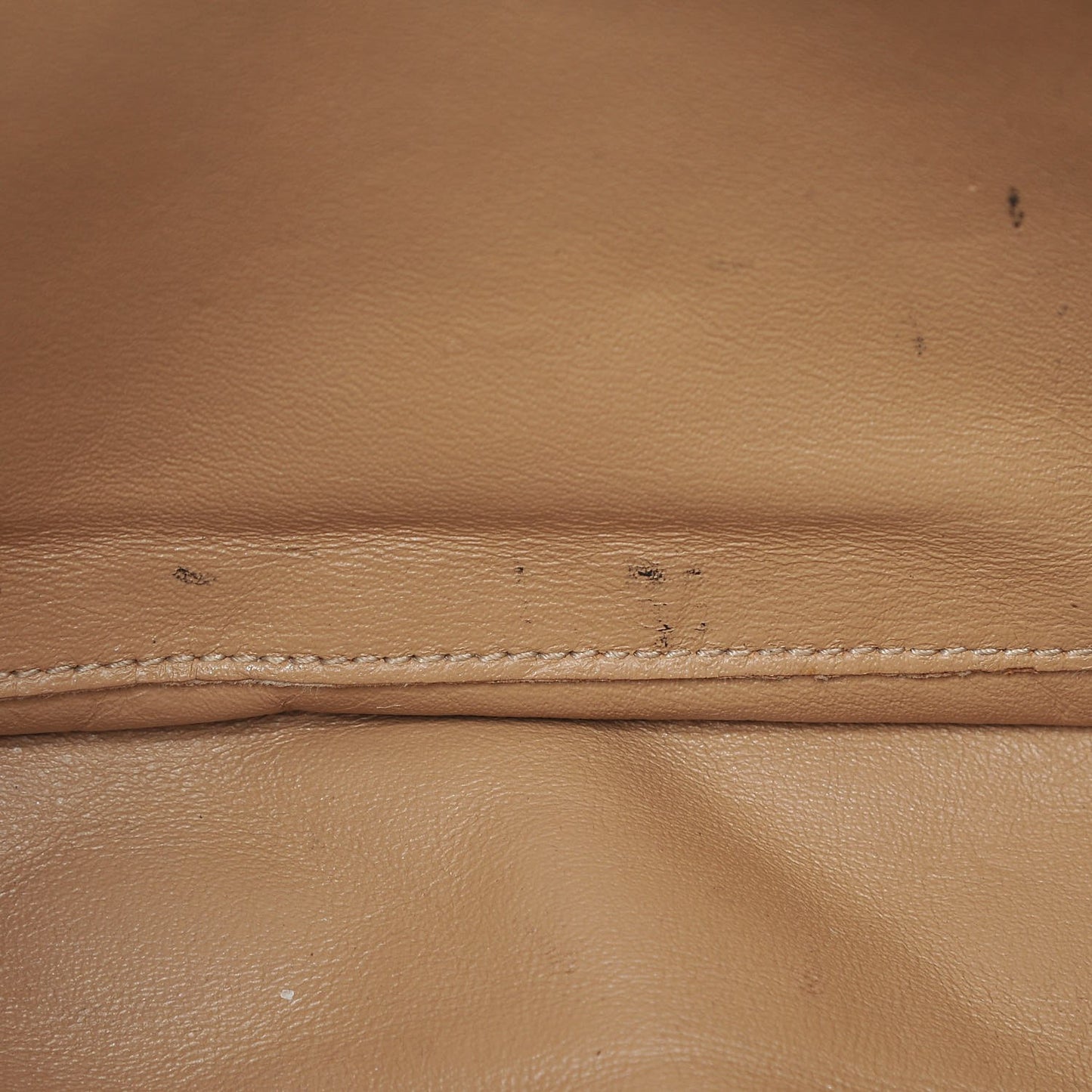 Lambskin Quilted Maxi Single Flap Beige