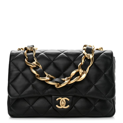 Chanel Lambskin Quilted Large CC Funky Town Flap Black 1 of 10