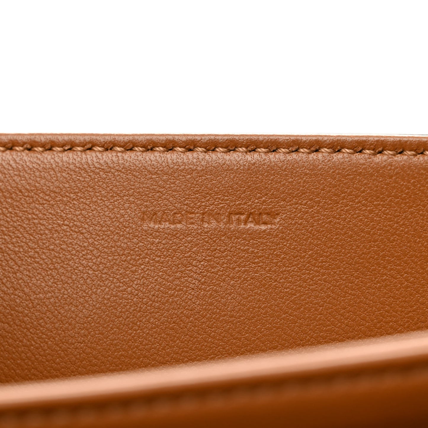 Textile Calfskin Classique Triomphe Bag Natural Tan