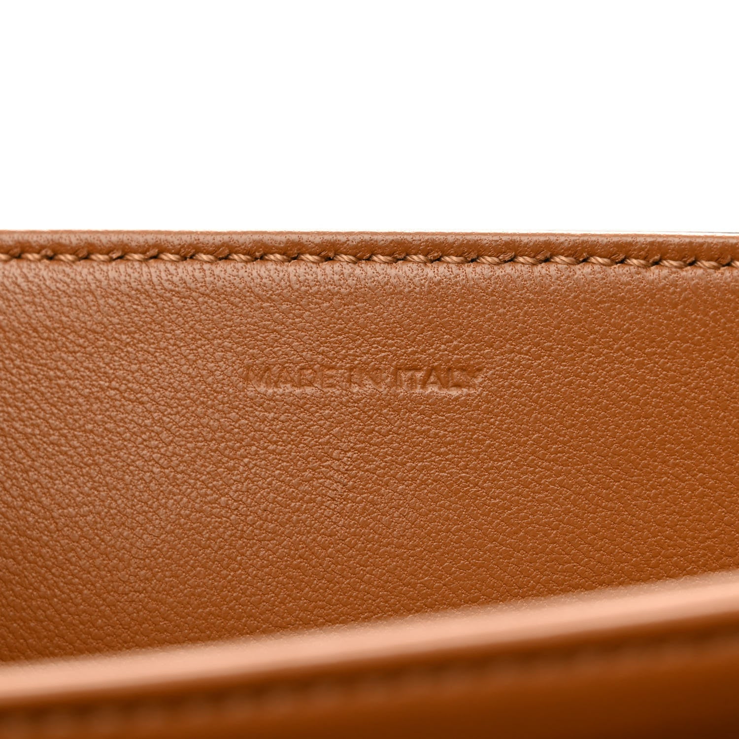 Celine Textile Calfskin Classique Triomphe Bag Natural Tan 7 of 12