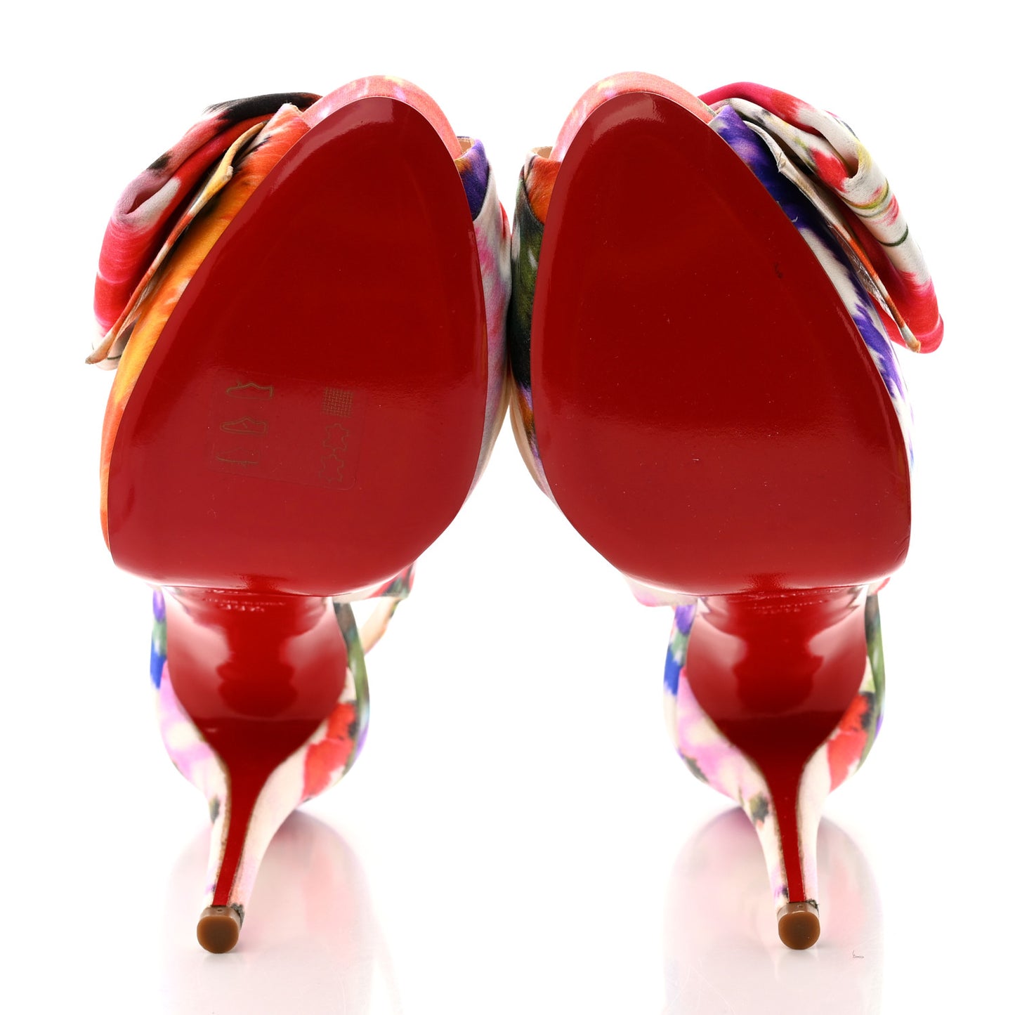 Satin Bouquet Vendome Sling 120 Pumps 38.5 Multicolor