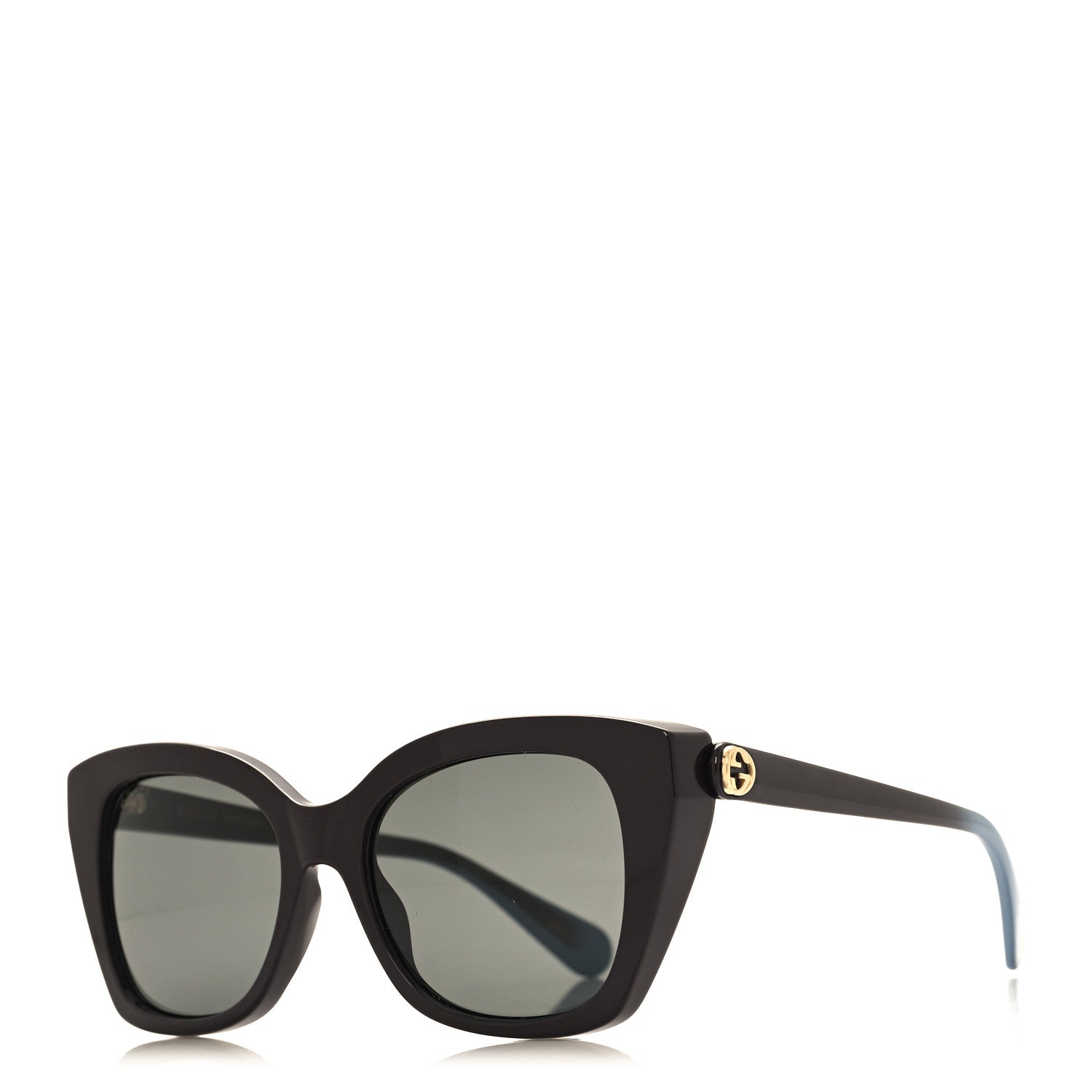 Gucci Rectangle Frame Interlocking G Sunglasses GG0921S Dark Purple Blue 1 of 8