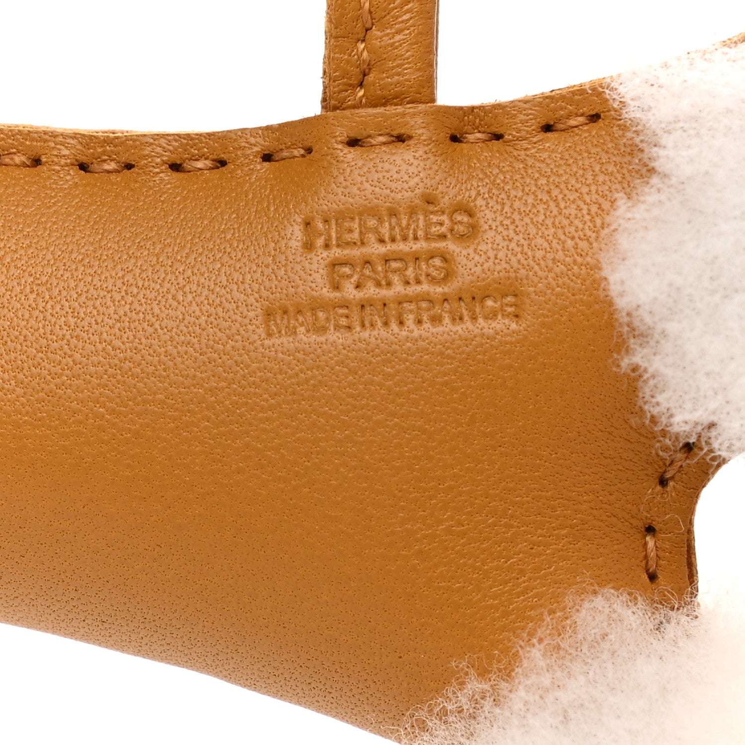 Hermes Milo Lambskin Shearling Budy Charm Biscuit 3 of 5