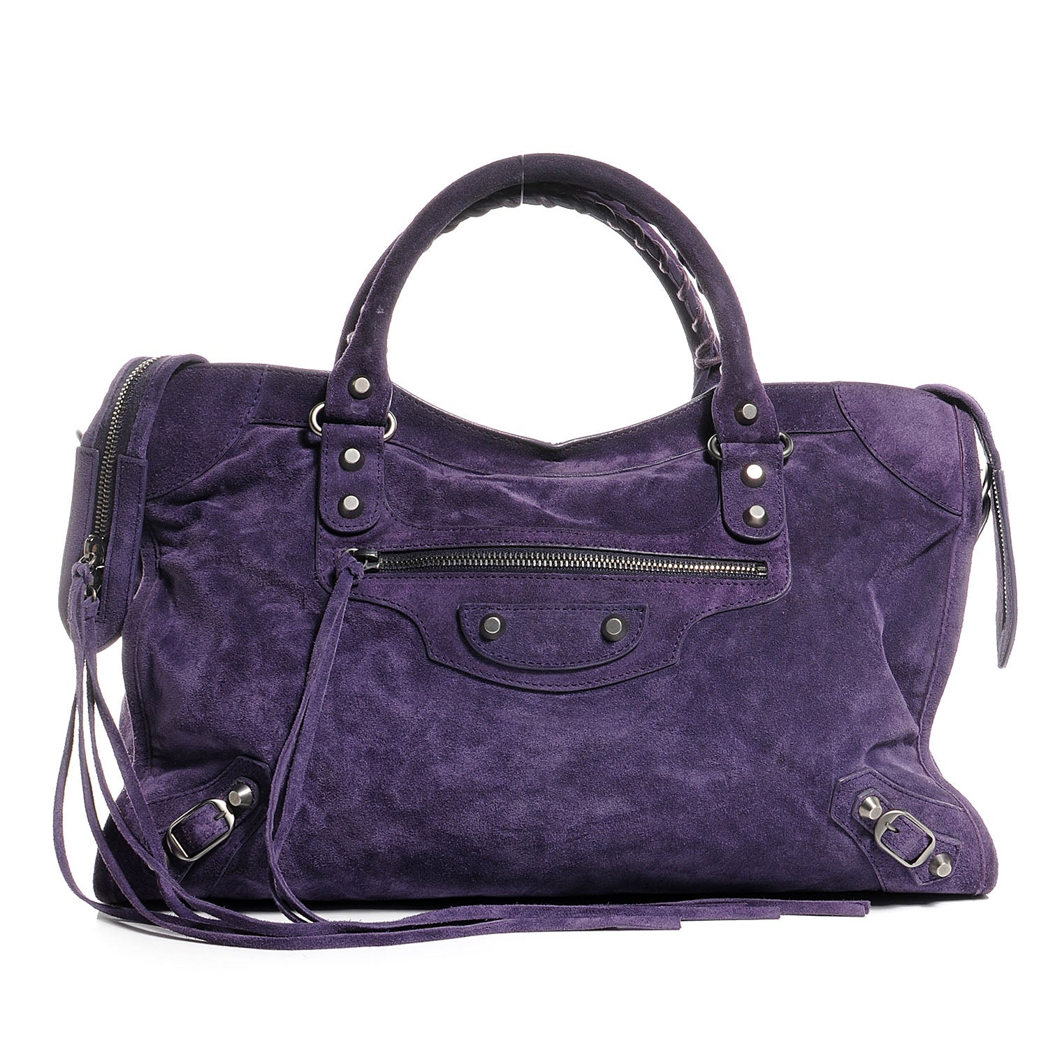 Balenciaga Baby Daim Suede City Purple 1 of 7