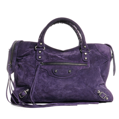 Balenciaga Baby Daim Suede City Purple 1 of 7