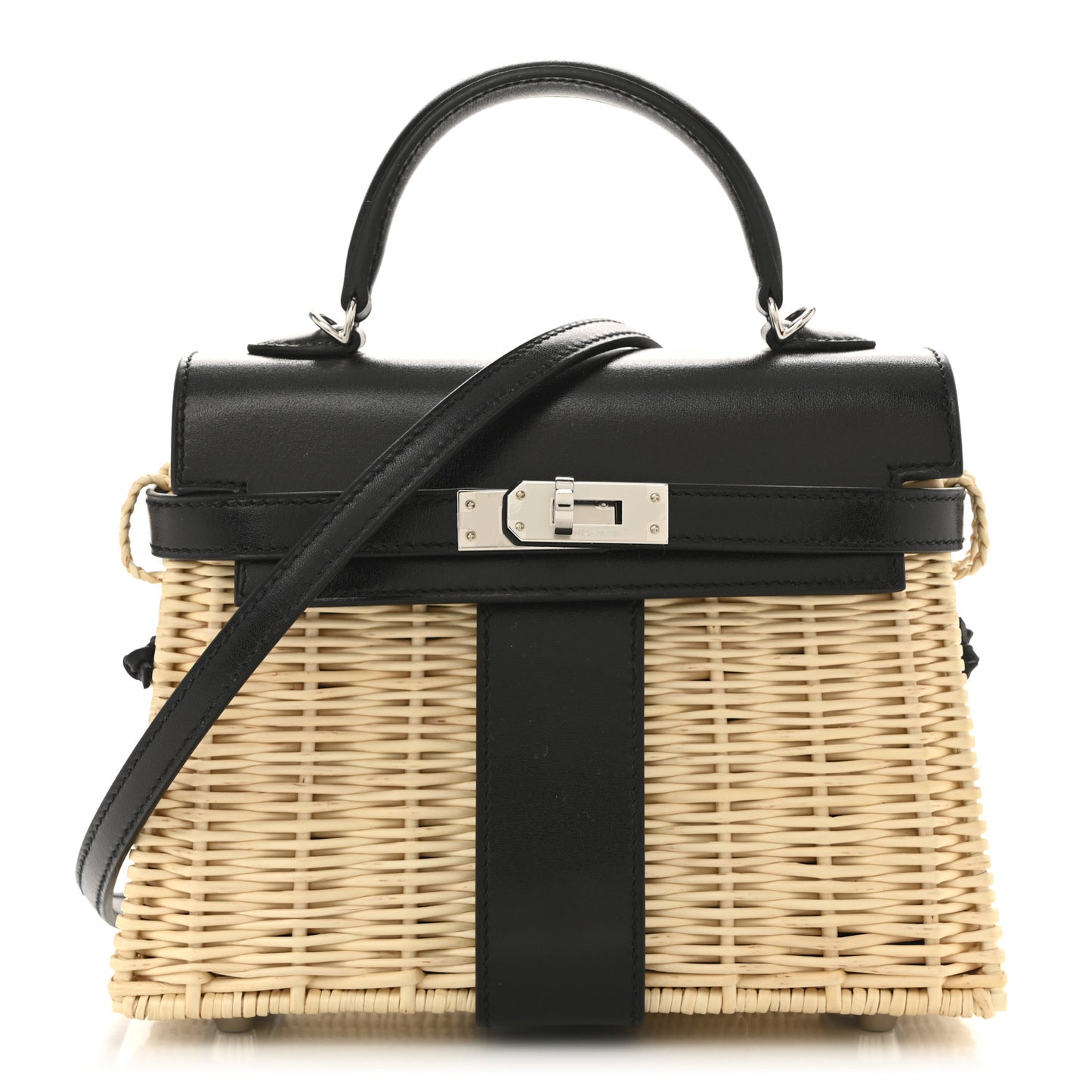 Wicker Box Picnic Mini Kelly 20 Naturel Black