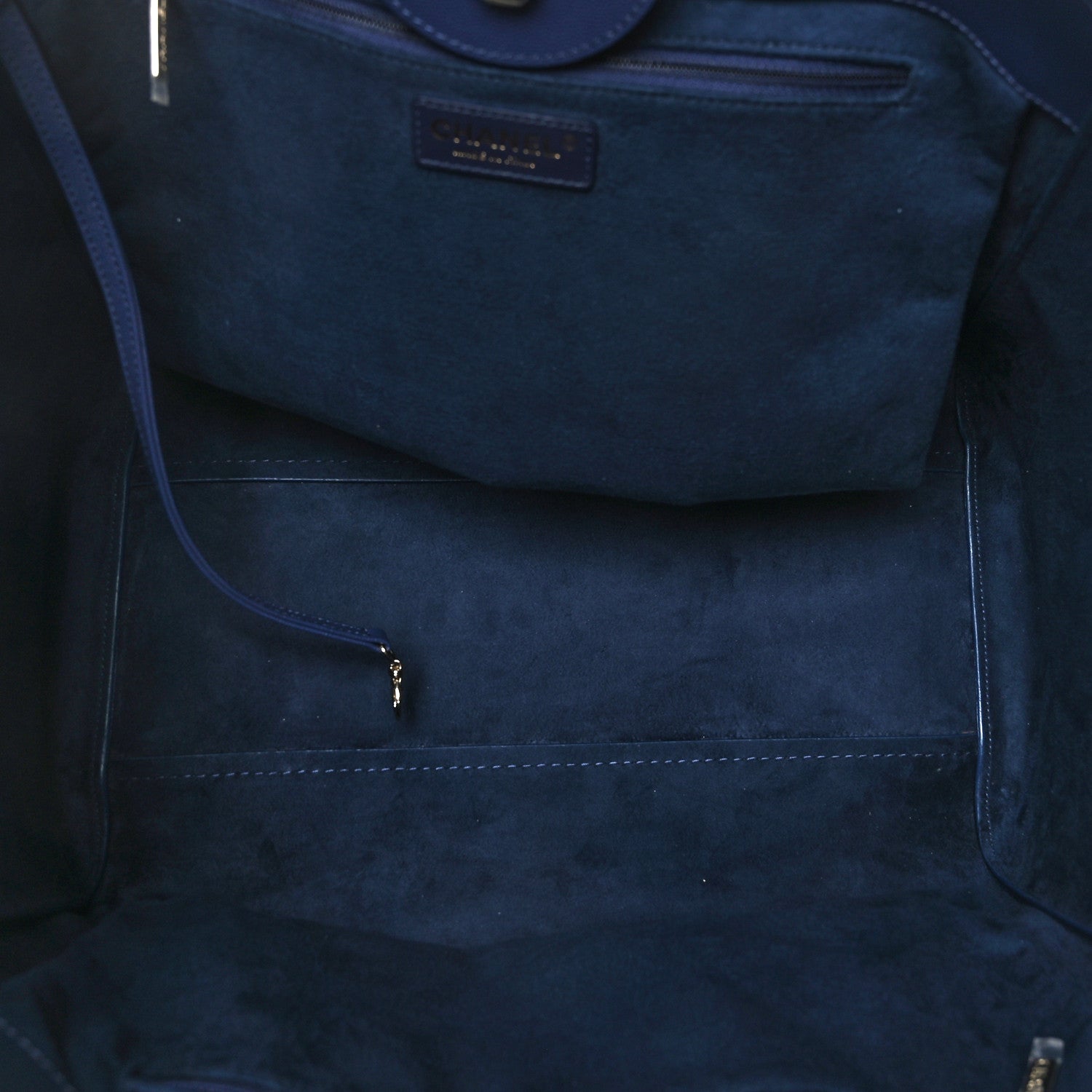 Chanel Caviar Medium Studded Deauville Tote Navy 5 of 12