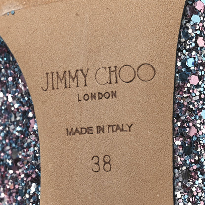 Jimmy Choo Coarse Glitter Degrade Pointy Toe Romy 100 Pumps 40 Bubblegum Multicolor 26 of 36