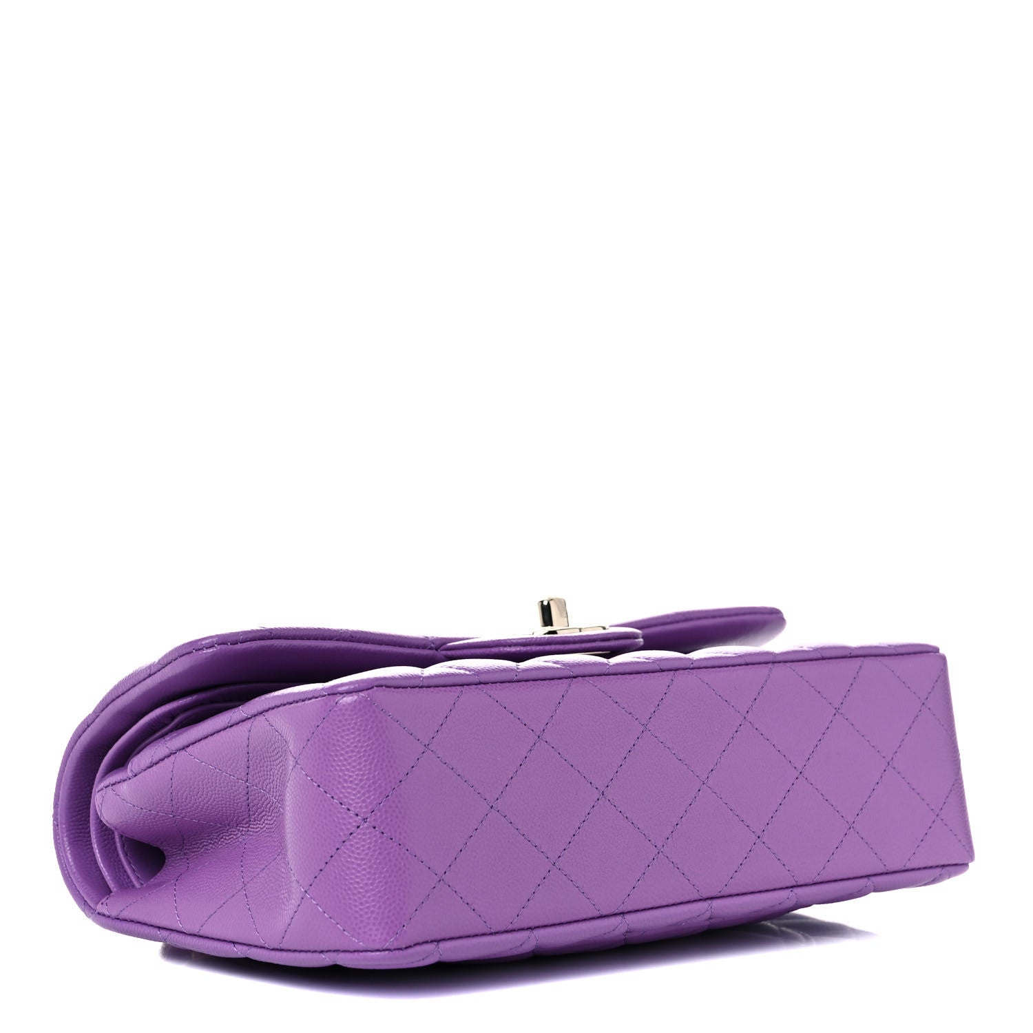 Chanel Caviar Quilted Small Double Flap Purple 4 of 10