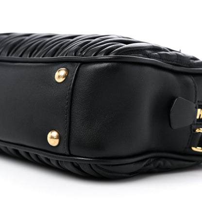 Miu Miu Nappa Matelasse Bauletto Top Handle Bag Black 8 of 8