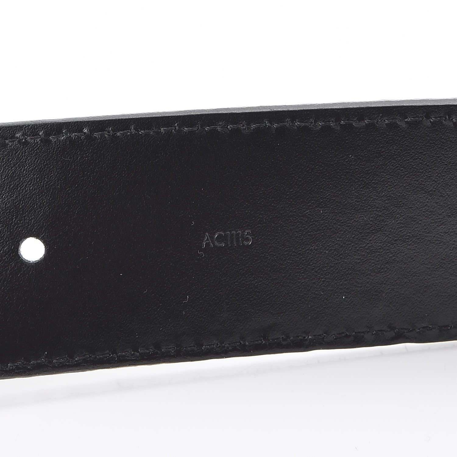 Louis Vuitton Suede Calfskin Mini Damier 40mm LV Initiales Belt 90 36 Black 7 of 9
