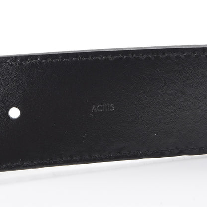 Louis Vuitton Suede Calfskin Mini Damier 40mm LV Initiales Belt 90 36 Black 7 of 9