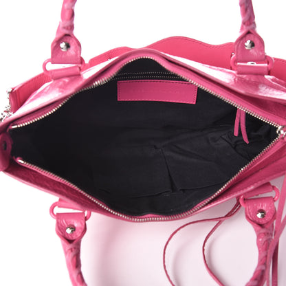 Balenciaga Agneau Classic Silver Hardware First Cyclamen Fucsia 5 of 9