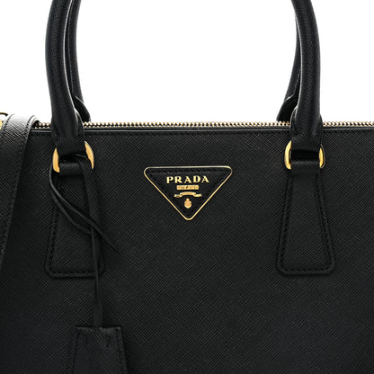 Prada Saffiano Small Galleria Double Zip Tote Black 7 of 9