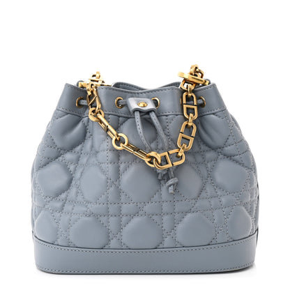 Christian Dior Lambskin Cannage Miss Dior Bucket Bag Cloud Blue 1 of 10