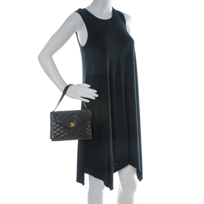Chanel Lambskin Quilted Envelope Single Flap Brown 2 of 12