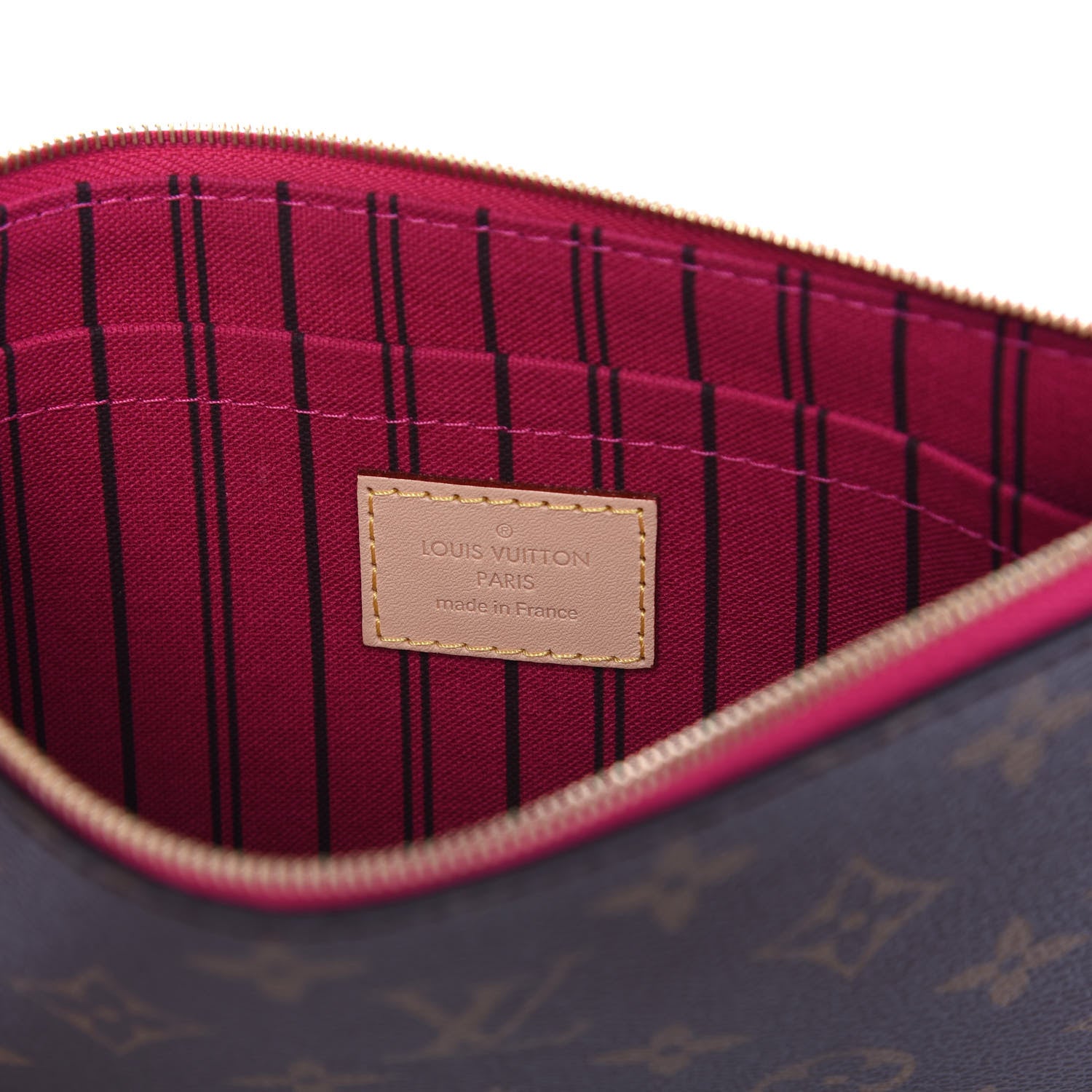 Louis Vuitton Monogram Neverfull MM GM Pochette Pivoine 5 of 10