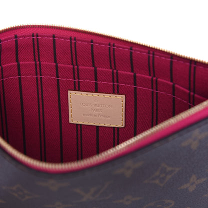 Louis Vuitton Monogram Neverfull MM GM Pochette Pivoine 5 of 10