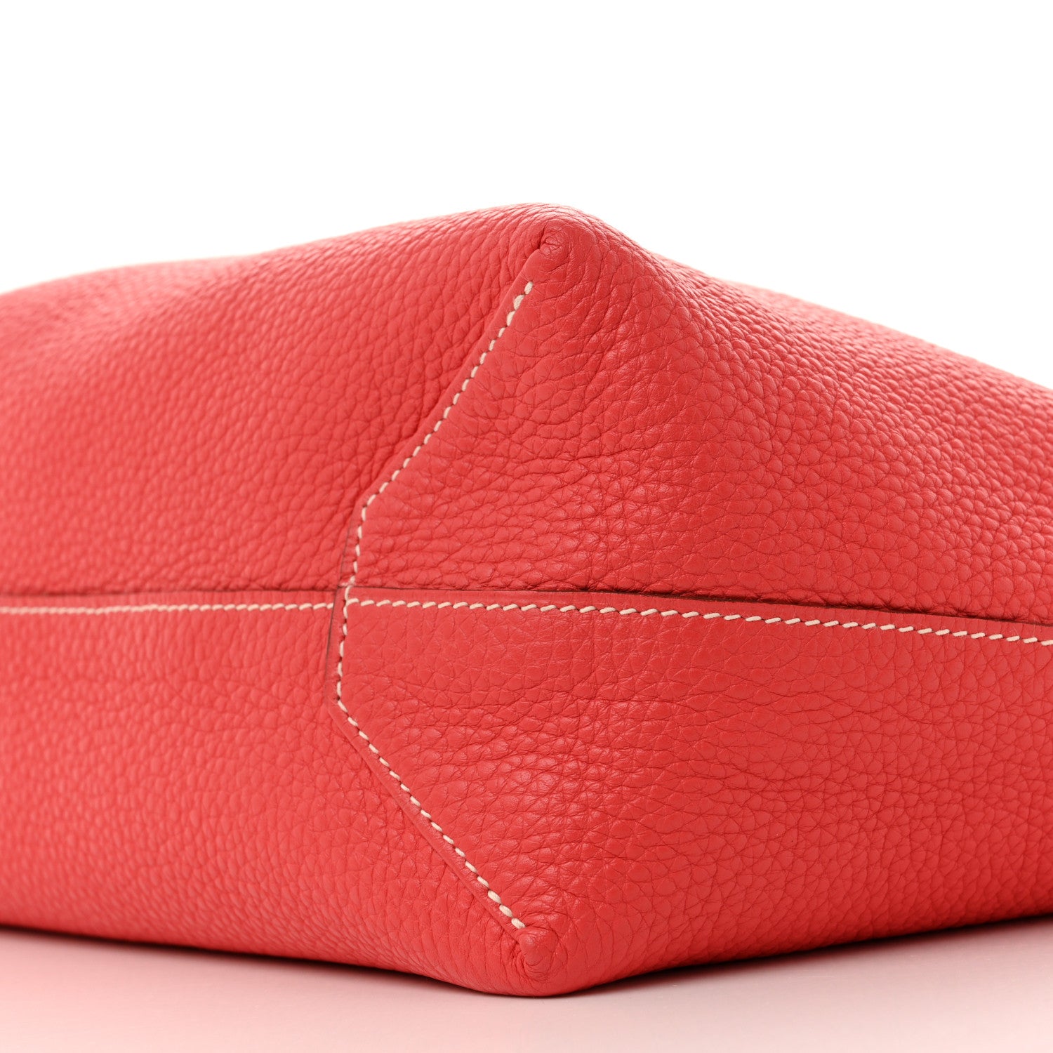 Hermes Taurillon Clemence Double Sens 45 Reversible Tote Rubis Bougainvillea 15 of 19