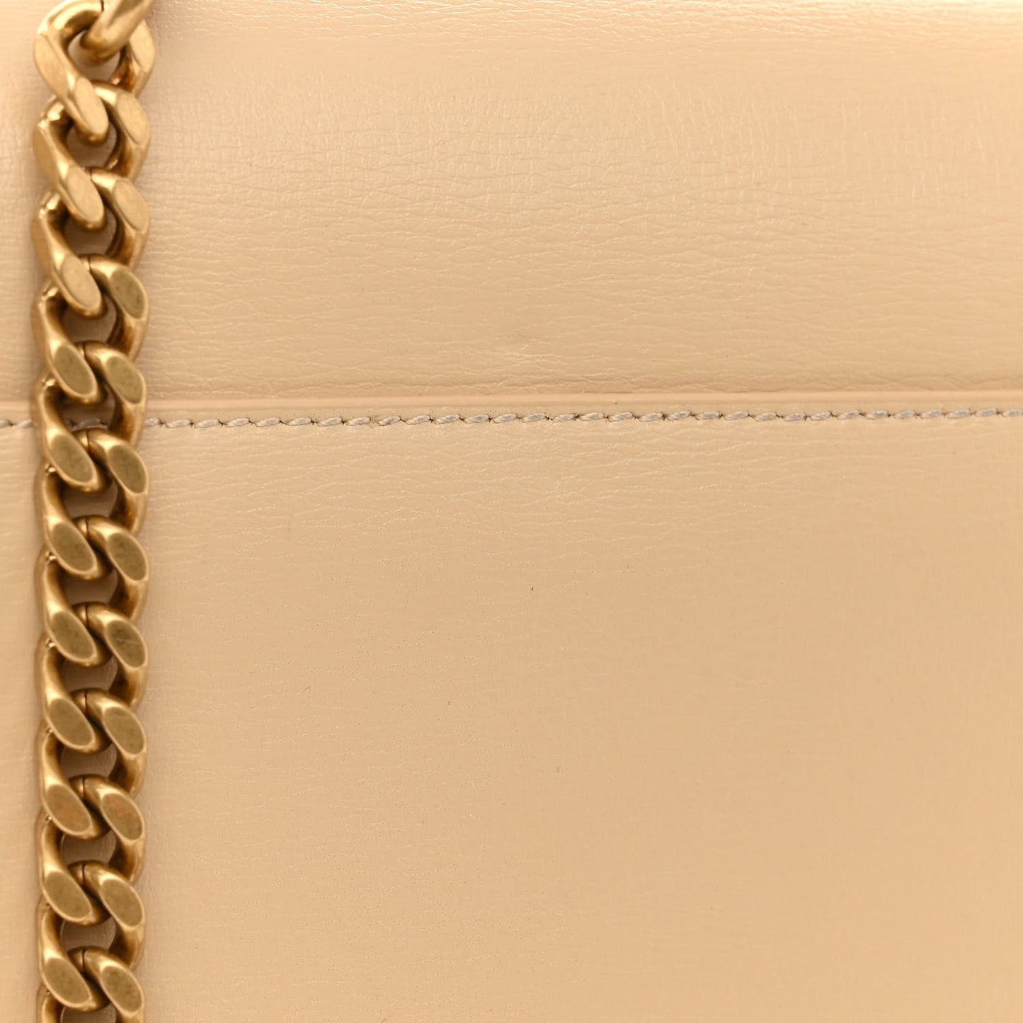 Smooth Calfskin Medium Monogram Sunset Satchel Beige