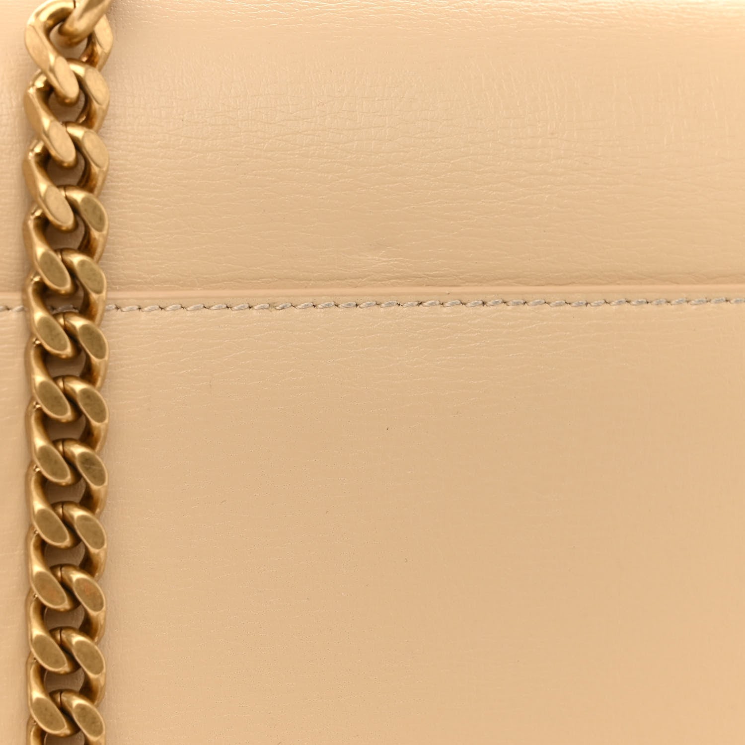 Saint Laurent Smooth Calfskin Medium Monogram Sunset Satchel Beige 10 of 11