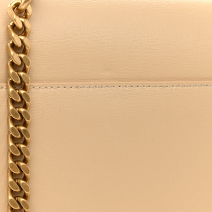 Saint Laurent Smooth Calfskin Medium Monogram Sunset Satchel Beige 10 of 11
