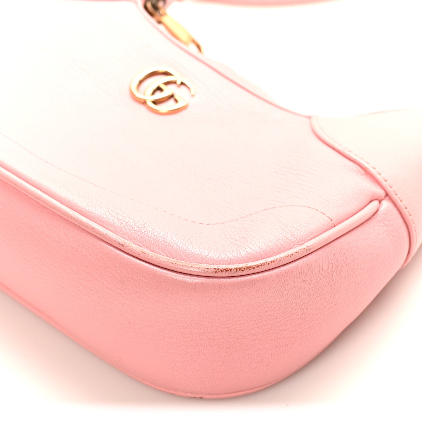 Goatskin Small Aphrodite Shoulder Bag Wild Rose
