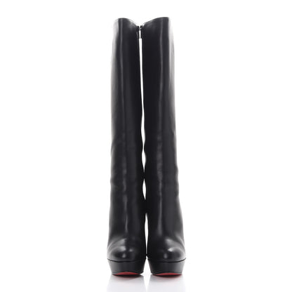 Christian Louboutin Calfskin Bianca Botta 140 Knee Boots 40 Black 2 of 16