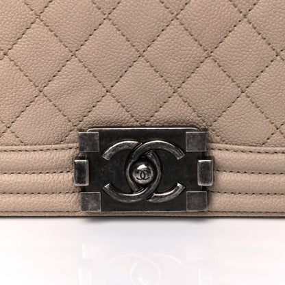 Chanel Caviar Quilted Small Boy Flap Light Beige 6 of 6