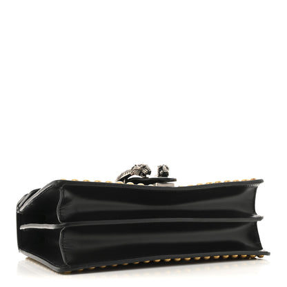 Gucci Calfskin Floral Embroidered Studded Small Dionysus Shoulder Bag Black 4 of 16
