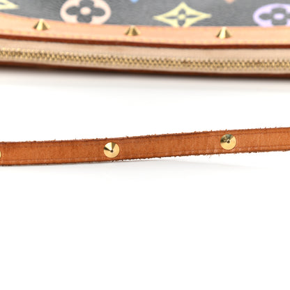 Louis Vuitton Monogram Multicolor Pochette Accessories Black 13 of 14