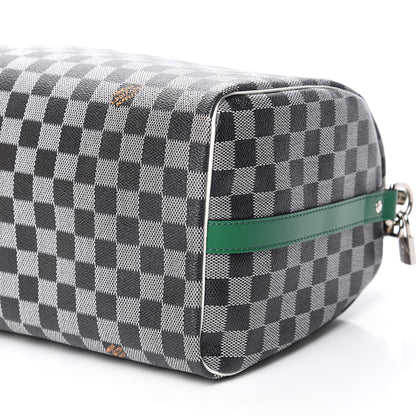 Louis Vuitton Damier Speedy Bandouliere 30 Black White 7 of 14