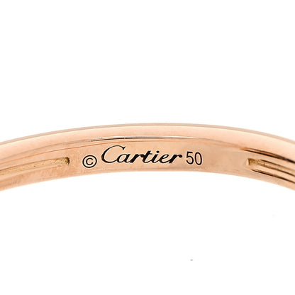 Cartier 18K Pink Gold Diamond Black Onyx Amulette de Cartier Ring 50 5.25 5 of 6
