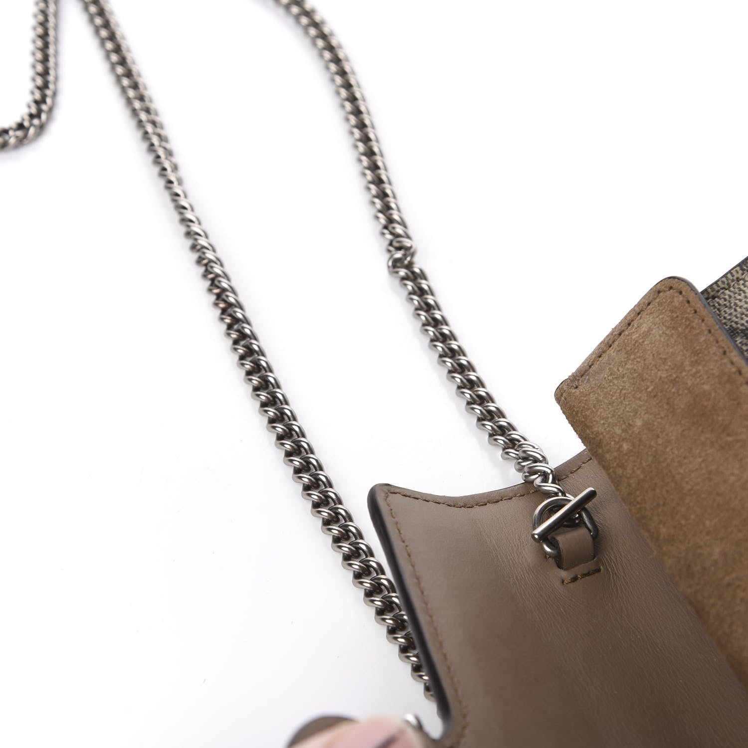 Gucci GG Supreme Monogram Super Mini Dionysus Shoulder Bag Taupe 11 of 13