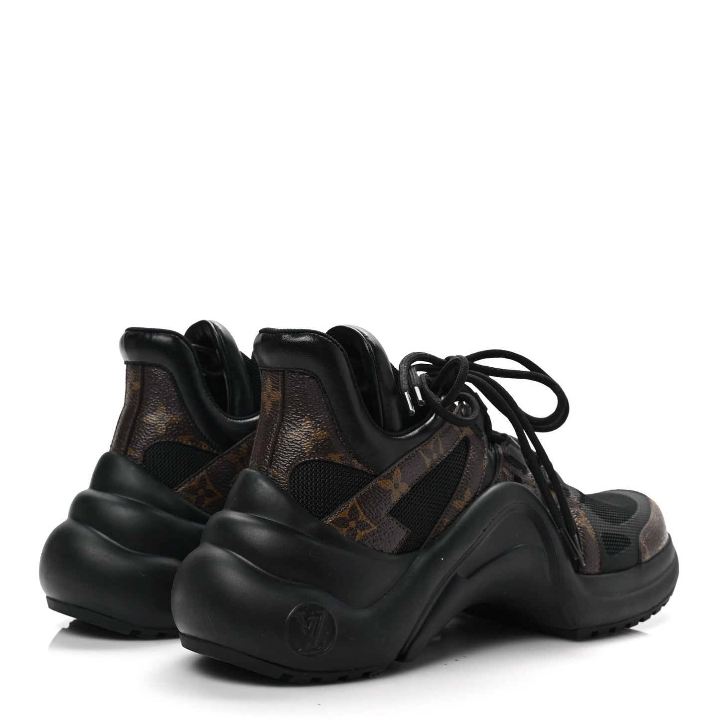 Calfskin Patent Monogram LV Archlight Sneakers 40 Black