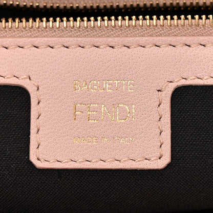 Fendi Nappa FF 1974 Embossed Baguette Rosa Quarzo 6 of 13
