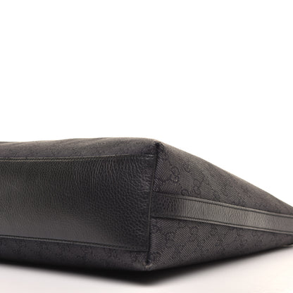 Gucci Denim Monogram Hobo Black 9 of 13