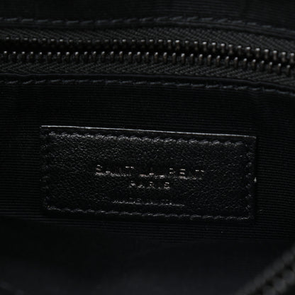 Saint Laurent Calfskin Y Quilted Monogram Medium Loulou Chain Satchel Black 8 of 11