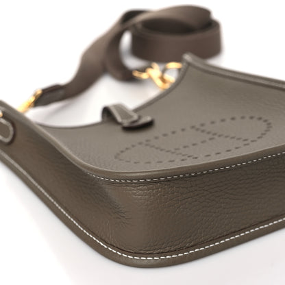 Hermes Taurillon Clemence Evelyne TPM Etoupe 9 of 11