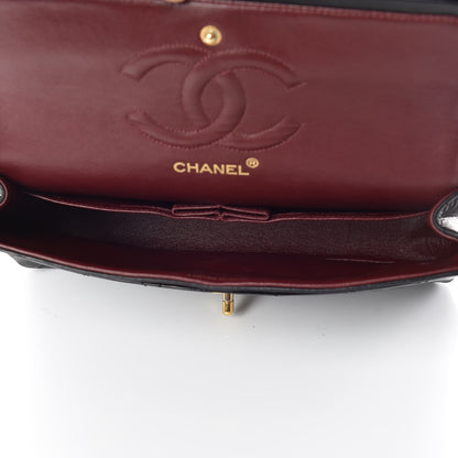 Chanel Lambskin Quilted Medium Double Flap Black 7 of 19