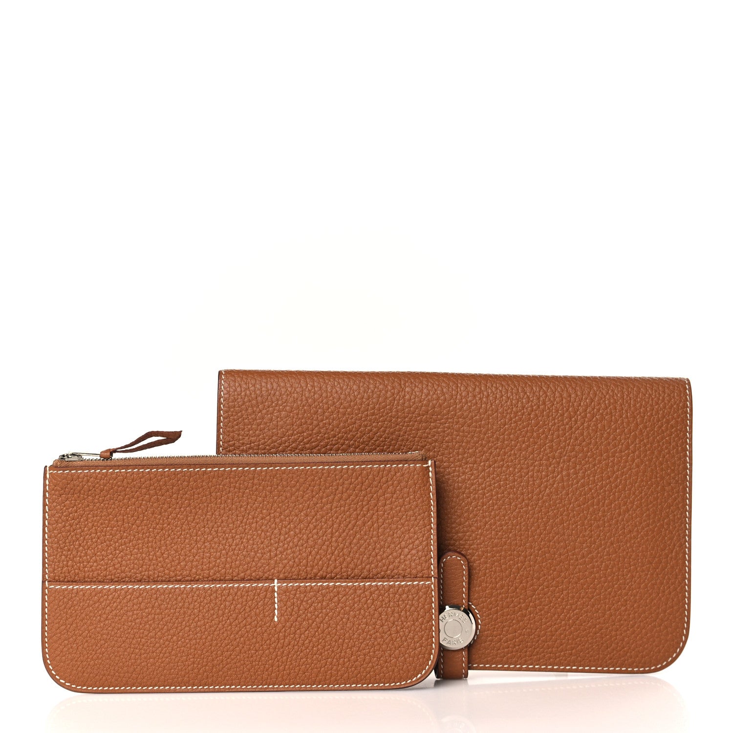 Hermes Togo Dogon Duo Wallet Gold 1 of 8