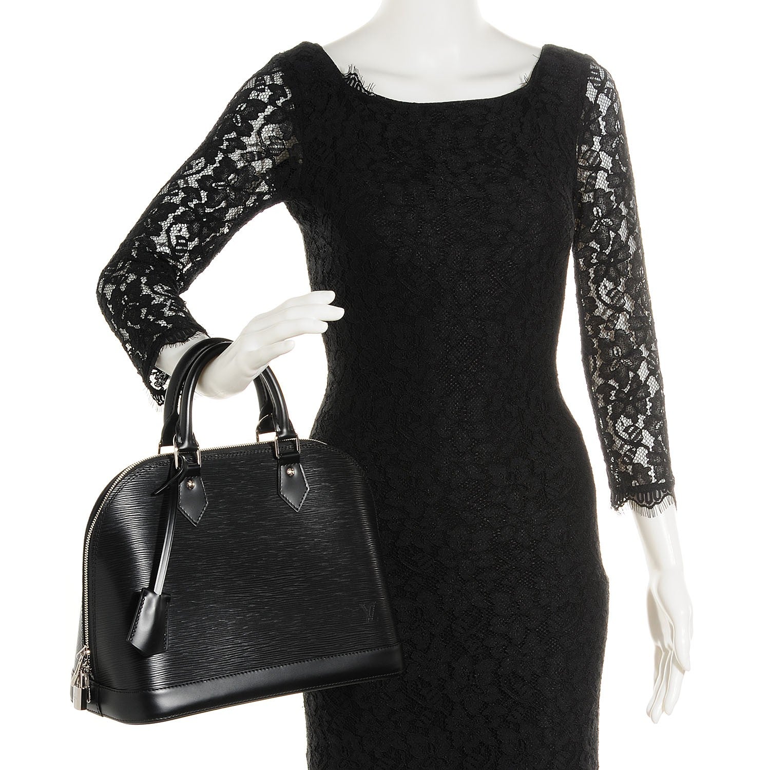 Louis Vuitton Epi Alma PM Black 2 of 7
