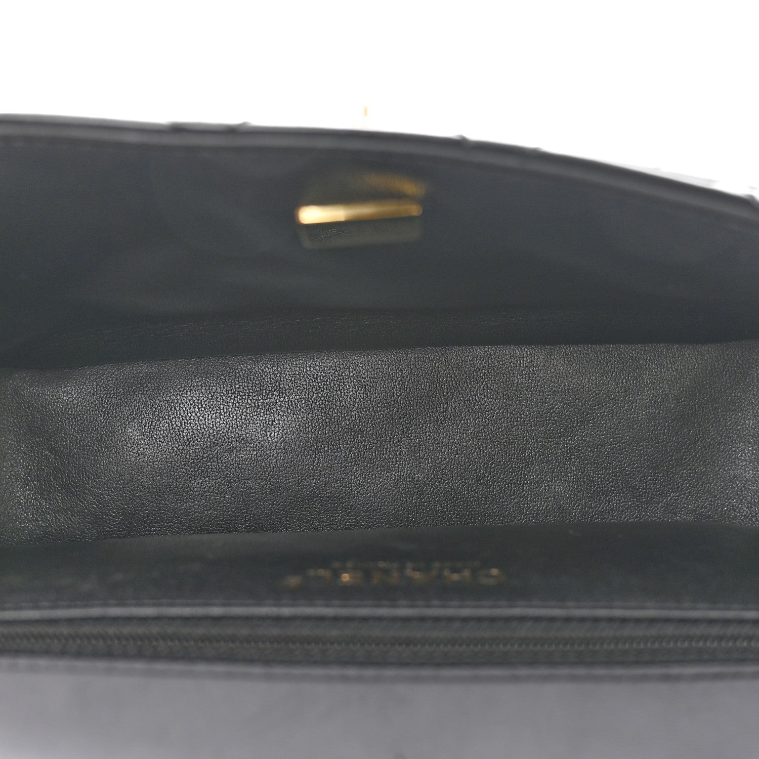 Chanel Shiny Lambskin Quilted Mini Maxi CC Flap Black 5 of 13