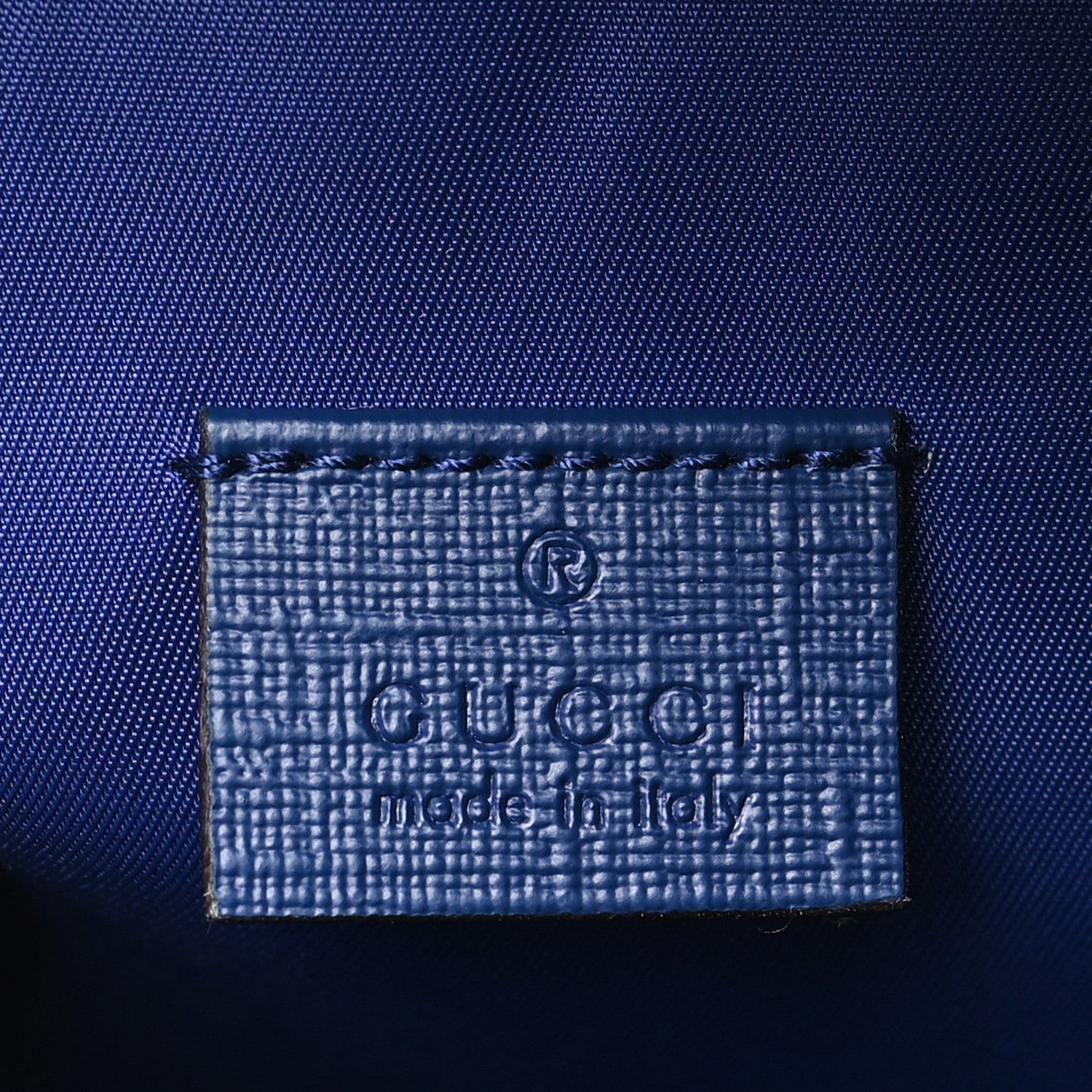 Gucci Textured Dollar Calfskin Web Debossed GG Kids Backpack Blue Agata 6 of 10