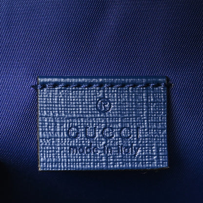 Gucci Textured Dollar Calfskin Web Debossed GG Kids Backpack Blue Agata 6 of 10