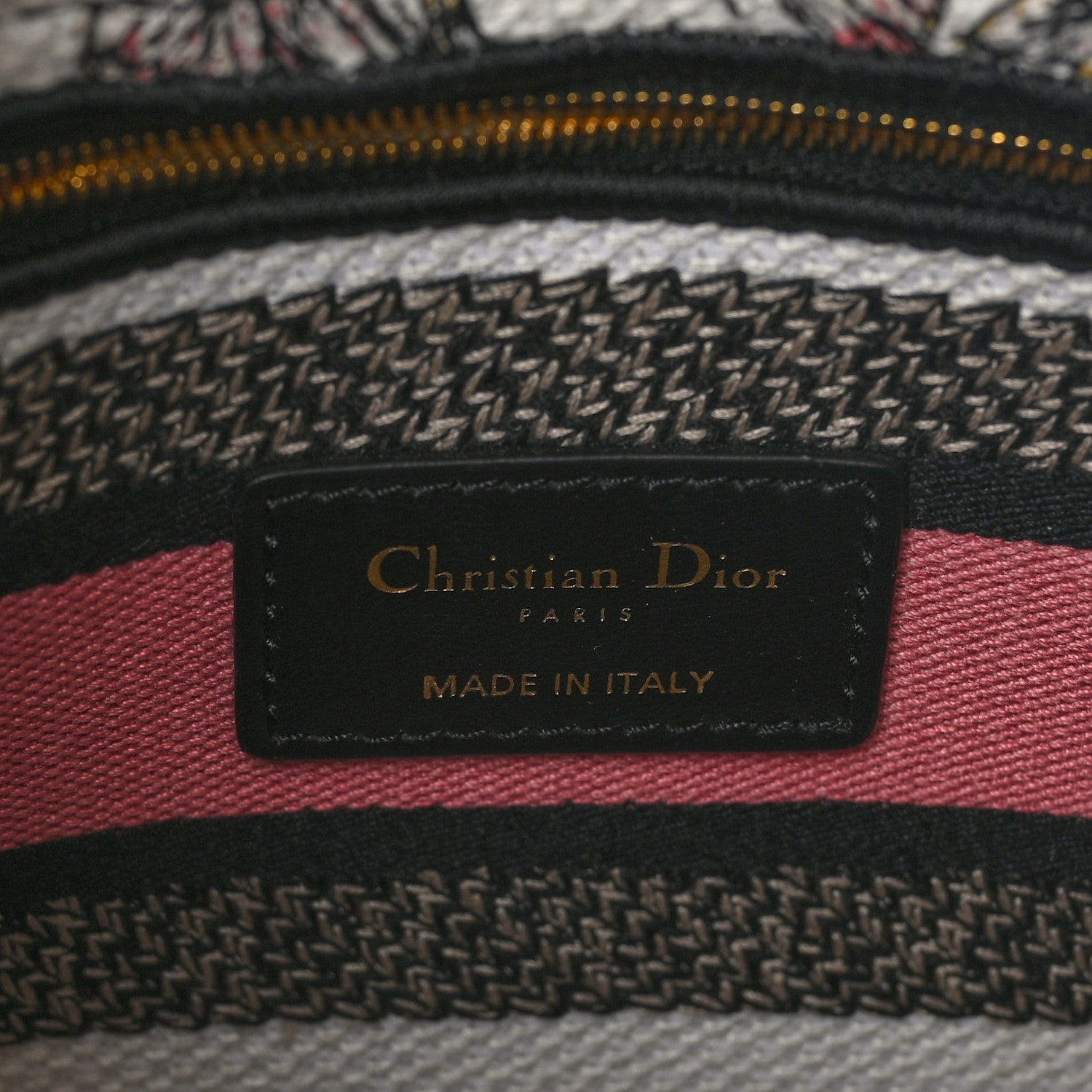 Christian Dior Canvas Embroidered Medium Butterfly Around The World Lady D-Lite White Pastel Pink 6 of 9